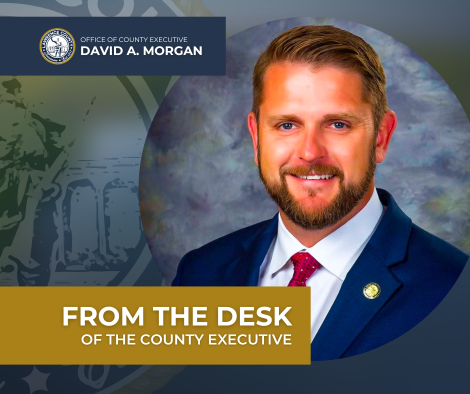 From the desk of the County Executive, David A. Morgan
