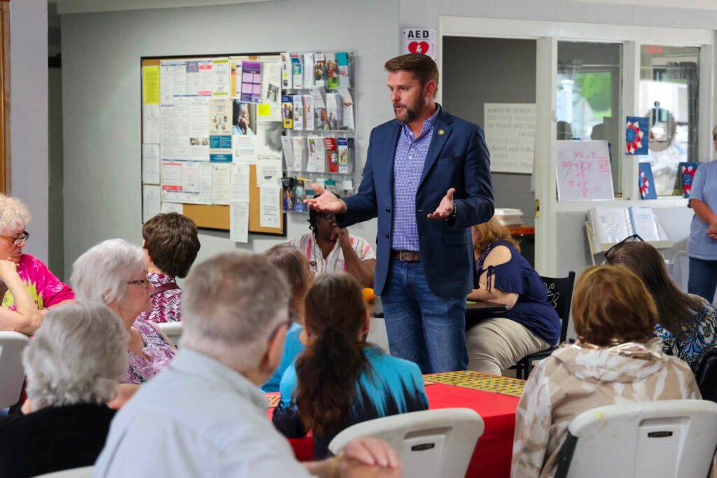 COUNTY EXECUTIVE SPEAKS AT SENIOR CENTER
