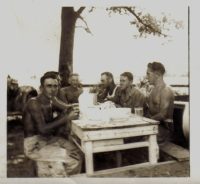 German POWs eating lunch at Stribling Farm